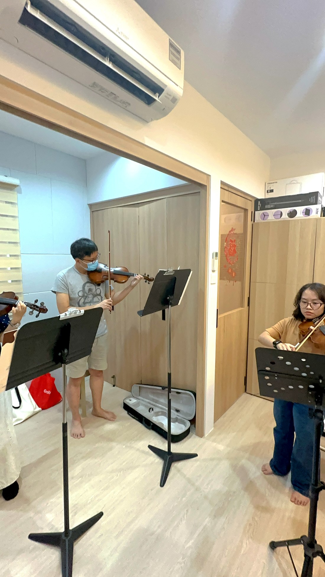 A lesson room at the studio